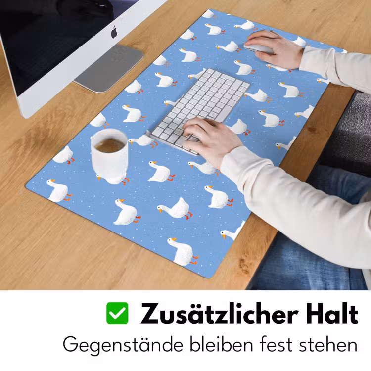 Ganzen - Elegant - Blauw Muismat XXL klein 681 -ysfeer3_duits