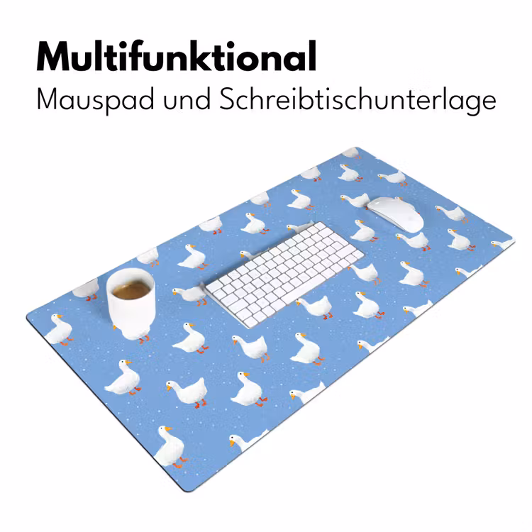 Ganzen - Elegant - Blauw Muismat XXL klein 681 -ysfeer4_duits
