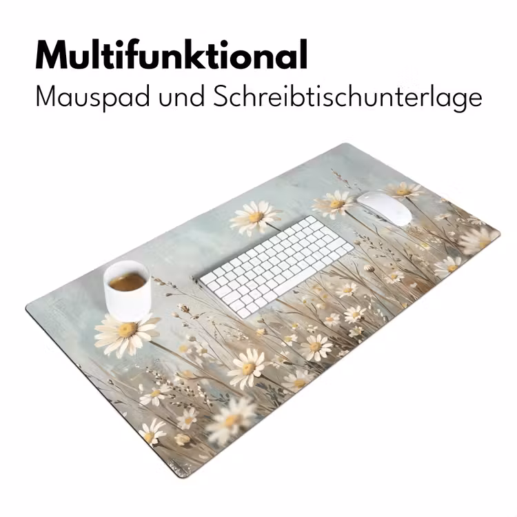 Madelief - Illustratie - Wit Muismat XXL klein -ysfeer4_duits