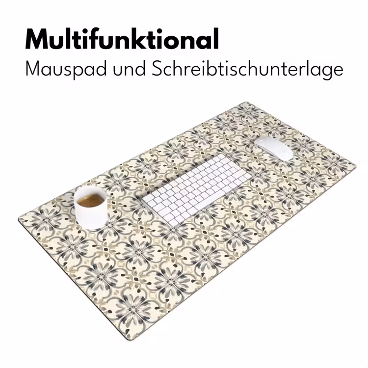 Floraal - Patroon - Kleurrijk Muismat XXL klein 681 -ysfeer4_duits