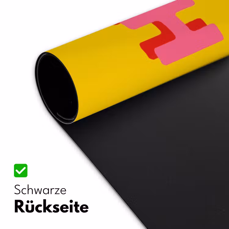 Geel - Roze - Oh - 3D Muismat XXL klein -ysfeer2_duits