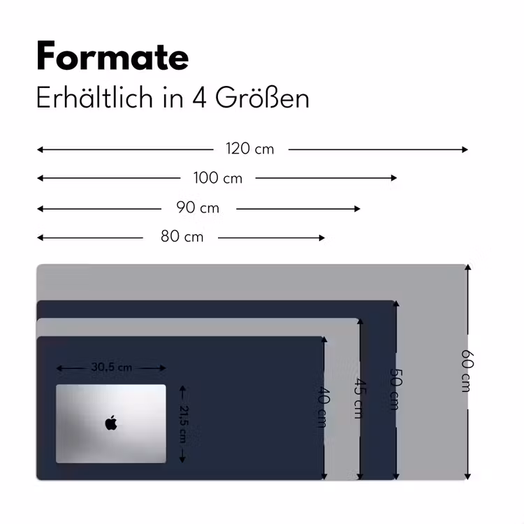Geldersblauw - Blauw - Klassiek Muismat XXL klein 681 -ysfeer5_duits