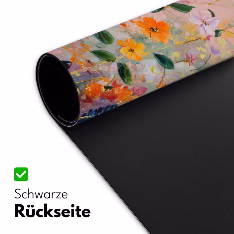 Schilderij - Bloemen - Abstract - Kleurrijk Muismat XXL klein -ysfeer2_duits
