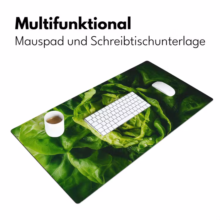 Groente - Sla - Groen Muismat XXL klein -ysfeer4_duits