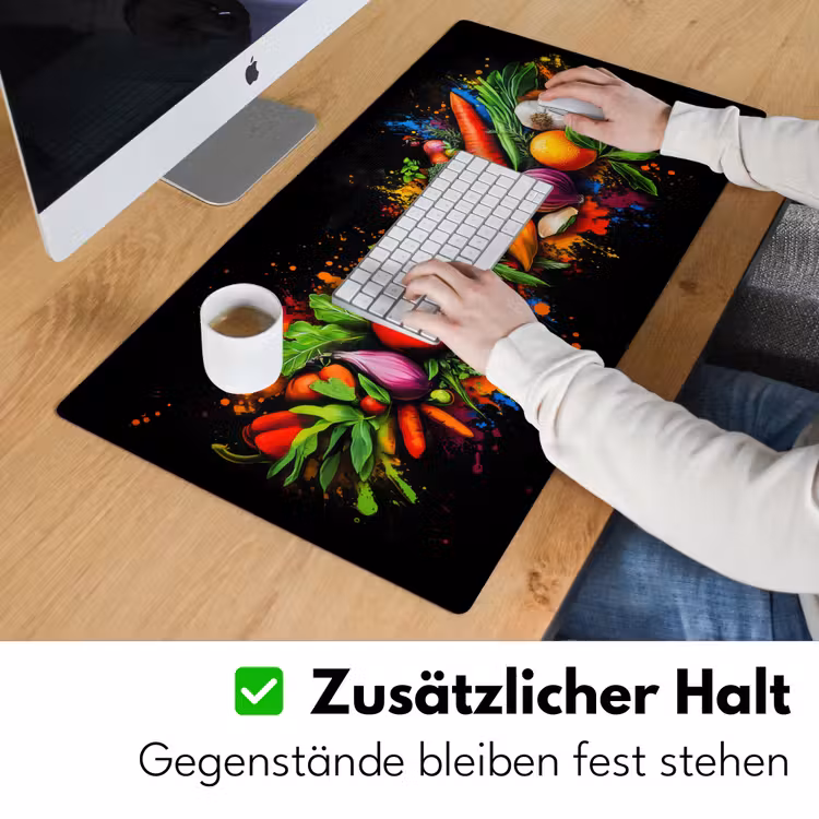 Groente - Eten - Kruiden - Graffiti - Koken Muismat XXL klein -ysfeer3_duits