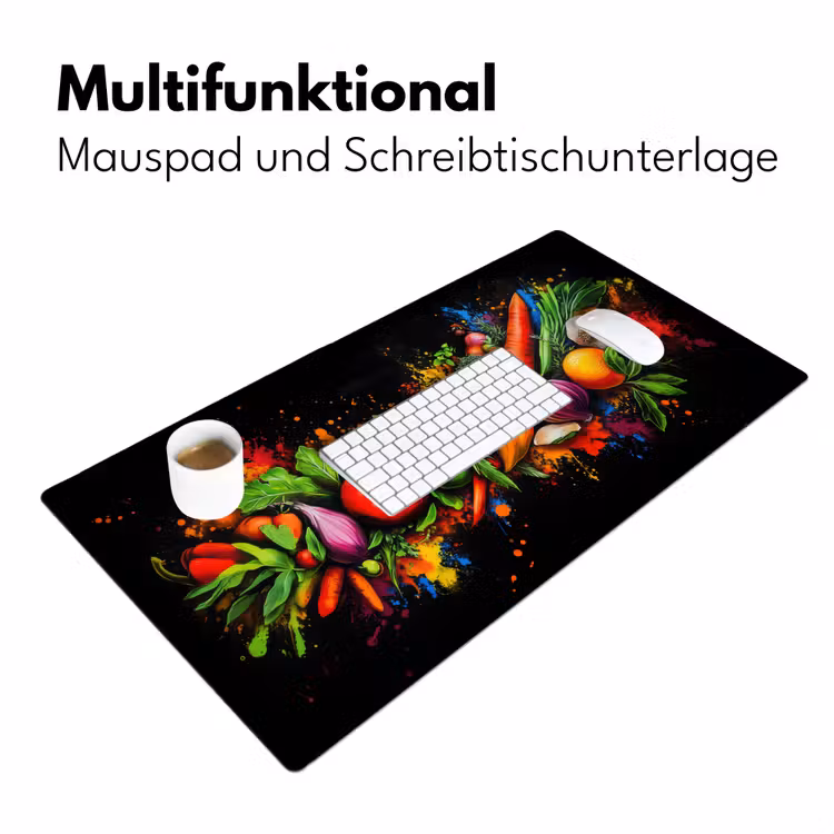 Groente - Eten - Kruiden - Graffiti - Koken Muismat XXL klein -ysfeer4_duits