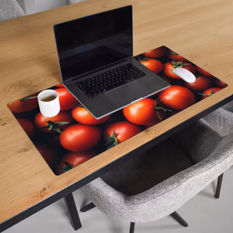 Groente - Rood - Tomaten Muismat XXL klein -sfeer1