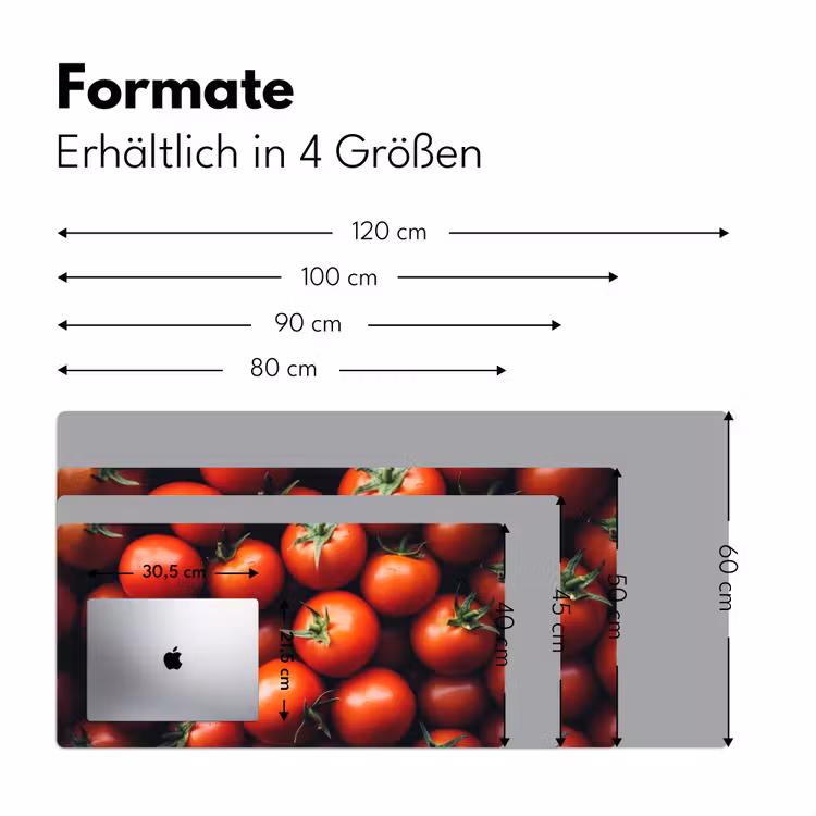 Groente - Rood - Tomaten Muismat XXL klein -ysfeer5_duits