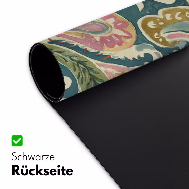 Patroon - Kleurrijk - Sierlijk - Groen Muismat XXL klein -ysfeer2_duits