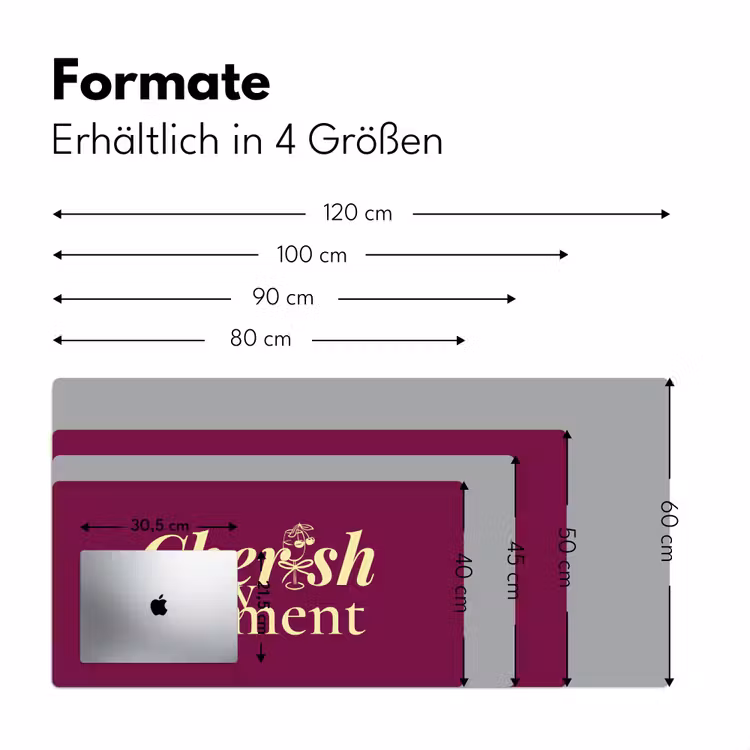 Cherish every moment - Cocktailglas - Bordeaux Muismat XXL klein -ysfeer5_duits