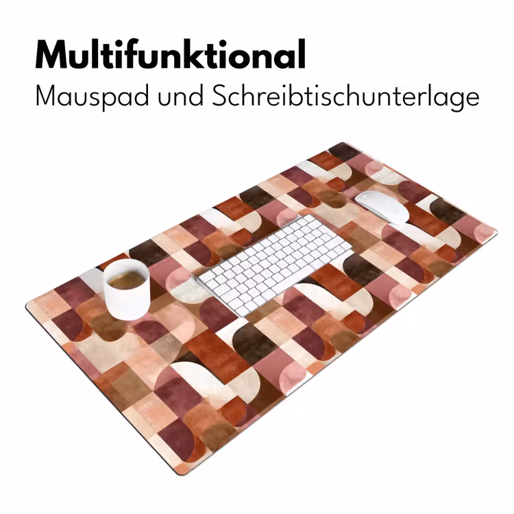 Geometrie - Modern - Retro Muismat XXL klein 681 -ysfeer4_duits