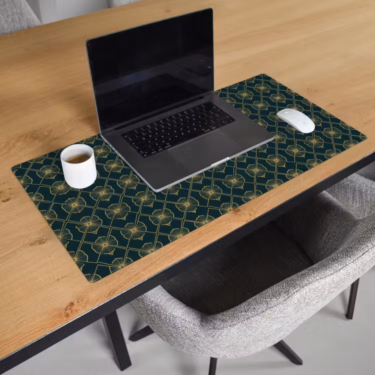 Geometrisch - Elegant - Groen Muismat XXL klein 681 -sfeer1