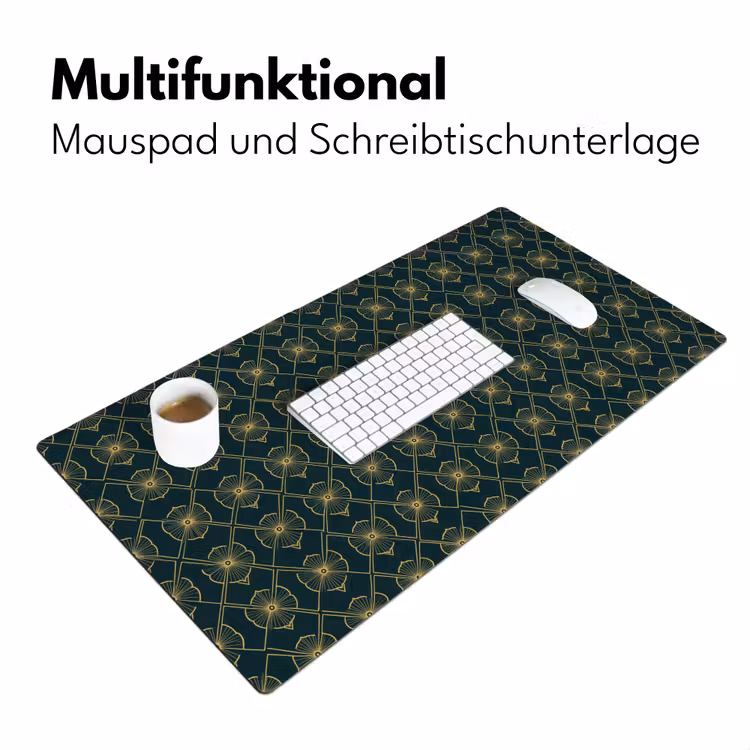 Geometrisch - Elegant - Groen Muismat XXL klein 681 -ysfeer4_duits