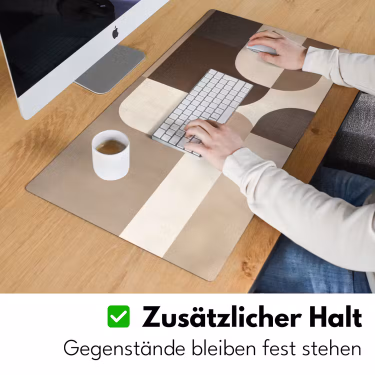 Geometrisch - Geweven structuur - Modern Muismat XXL klein -ysfeer3_duits