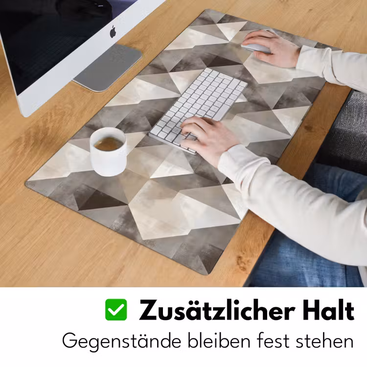 Geometrisch - Motief - Aardetinten Muismat XXL klein 681 -ysfeer3_duits