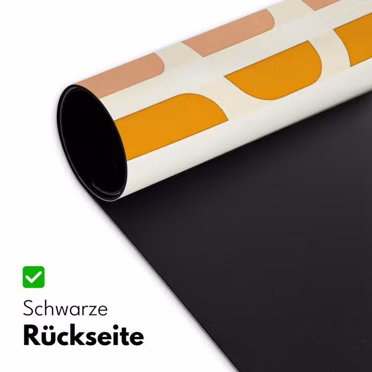 Geometrisch - Patroon - Geel - Roze Muismat XXL klein 681 -ysfeer2_duits