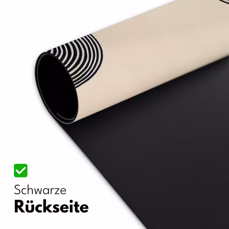 Geometrische bogen - Minimalistisch - Symmetrisch Muismat XXL klein -ysfeer2_duits
