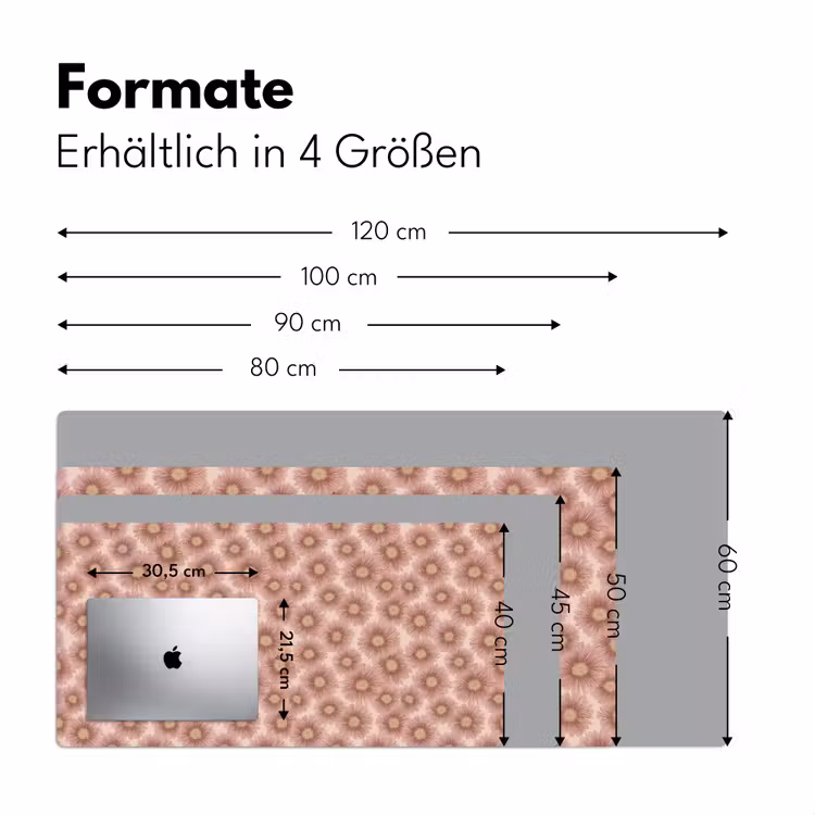 Gerbera - Bloemen - Roze Muismat XXL klein 681 -ysfeer5_duits