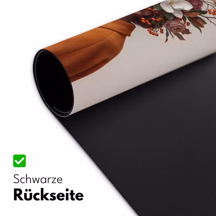 Gezicht - Boeket - Kleurrijk Muismat XXL klein -ysfeer2_duits