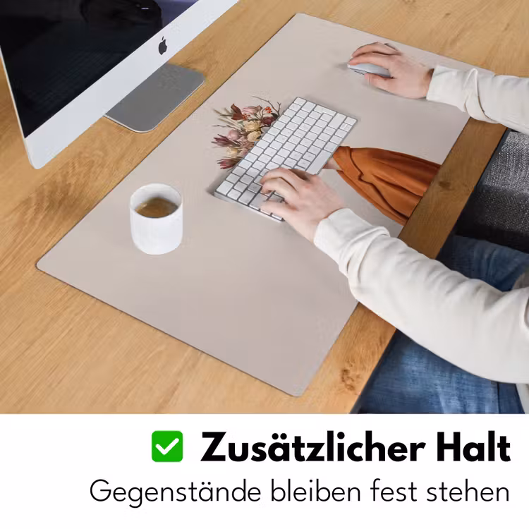 Gezicht - Boeket - Kleurrijk Muismat XXL klein -ysfeer3_duits