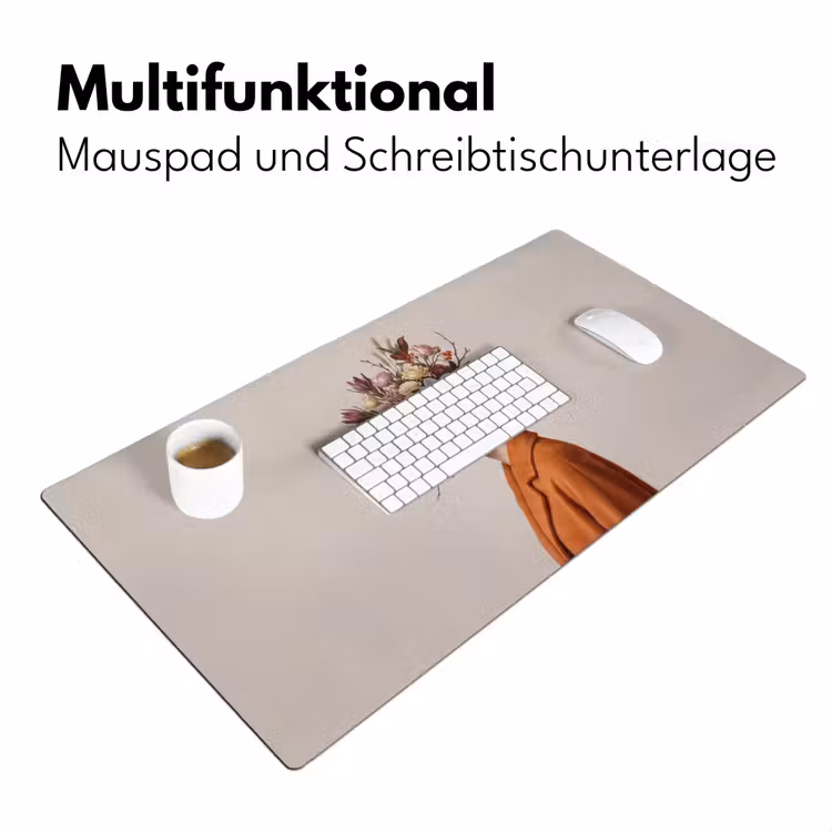 Gezicht - Boeket - Kleurrijk Muismat XXL klein -ysfeer4_duits