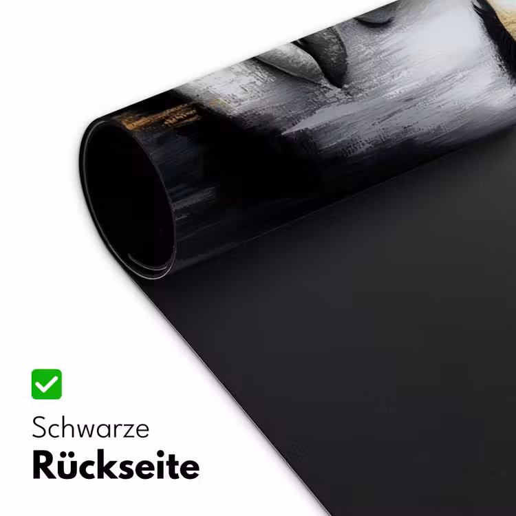 Gezicht - Vrouw - Penseelstreken - Abstract Muismat XXL klein -ysfeer2_duits