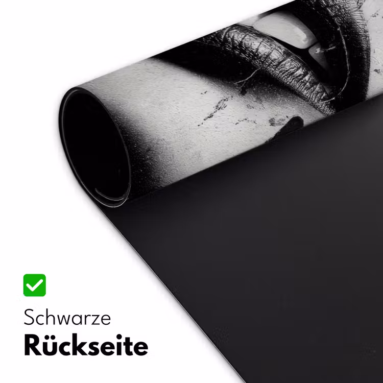 Gezicht - Mond - Graffiti - Zwart Muismat XXL klein -ysfeer2_duits