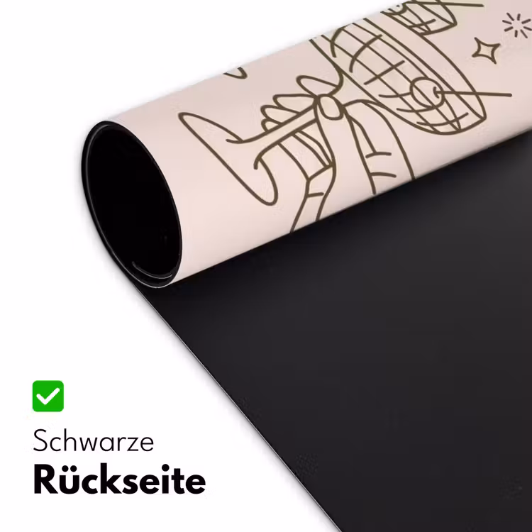 Schreibtischunterlage - Getränke – Party – Anstoßen – Minimalistisch – Grün - Drankjes - Feest - Proosten - Minimalistisch - Groen Muismat XXL klein