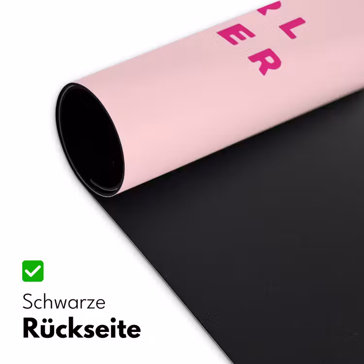 Girl power - Roze - Hartje Muismat XXL klein -ysfeer2_duits