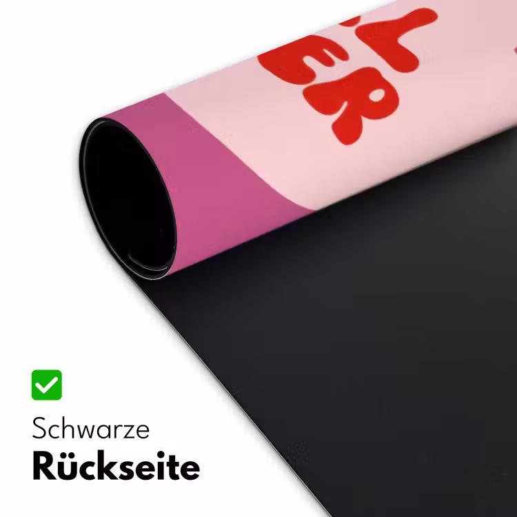 Girl power - Wolk - Roze Muismat XXL klein -ysfeer2_duits