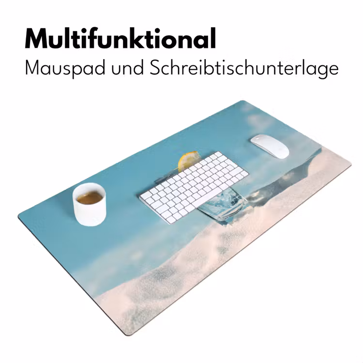 Glas - ijsblokjes - Citroen Muismat XXL klein -ysfeer4_duits