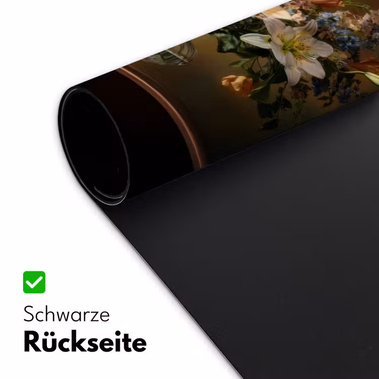 Glazen - Bloemen - Boeket - Kleuren Muismat XXL klein -ysfeer2_duits