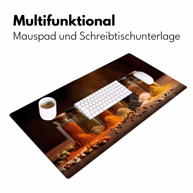 Potjes - Kruiden - Specerijen - Korrels Muismat XXL klein -ysfeer4_duits