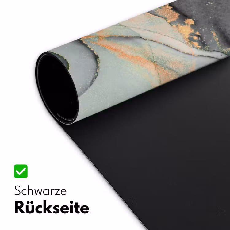 Goud - Marmer - Groen - luxe - Glitter - Marmerlook Muismat XXL klein -ysfeer2_duits
