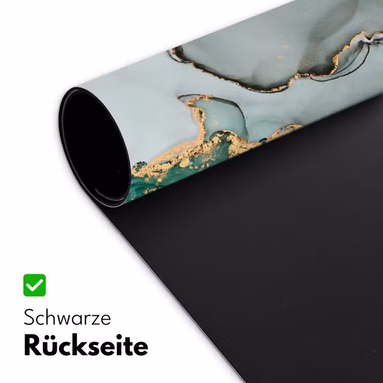 Goud - Marmer - Groen - Luxe - Marmerlook - Grijs Muismat XXL klein -ysfeer2_duits