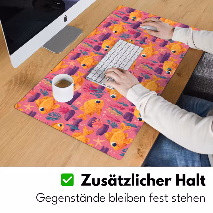Goudvissen - Koraal - Kleurrijk Muismat XXL klein 681 -ysfeer3_duits