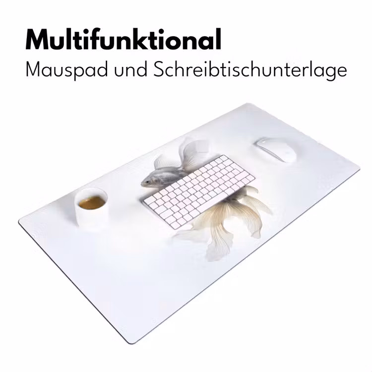 Goudvissen - Modern - Wit Muismat XXL klein -ysfeer4_duits