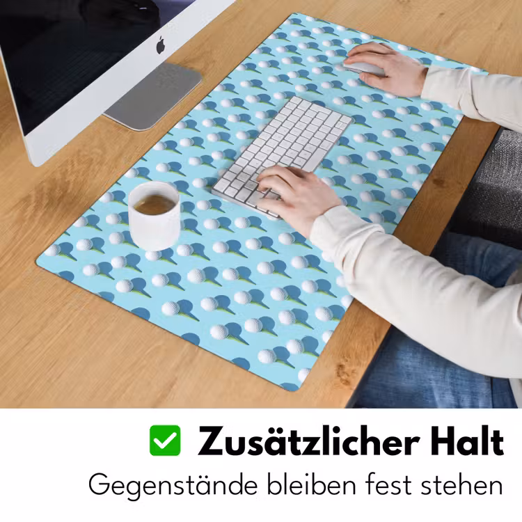 Golf - Ballen - Blauw Muismat XXL klein 681 -ysfeer3_duits