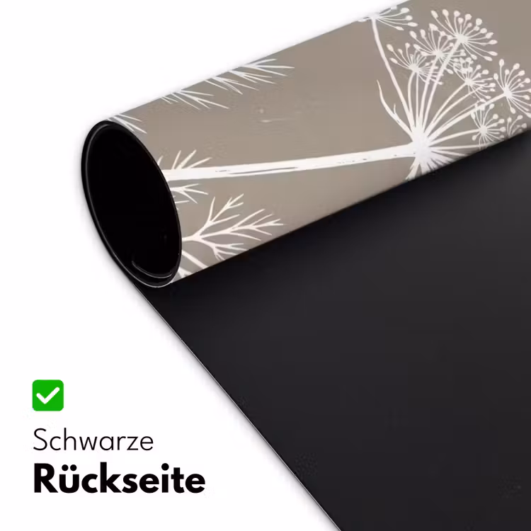 Grafisch - Fluitenkruid - Taupe Muismat XXL klein -ysfeer2_duits
