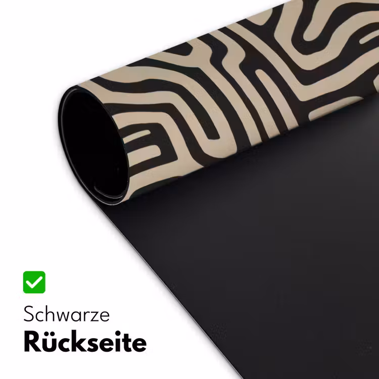 Grafisch - Lijnen - Zwart Muismat XXL klein 681 -ysfeer2_duits
