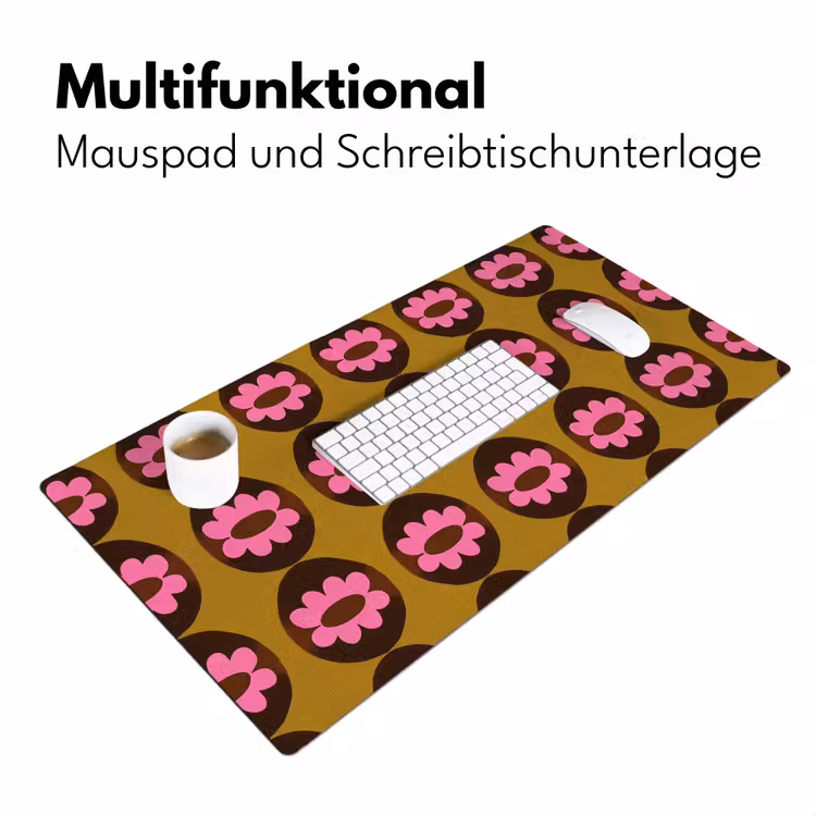 Grafisch - Patroon - Kleurrijk Muismat XXL klein 681 -ysfeer4_duits