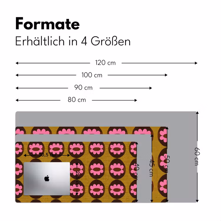 Grafisch - Patroon - Kleurrijk Muismat XXL klein 681 -ysfeer5_duits