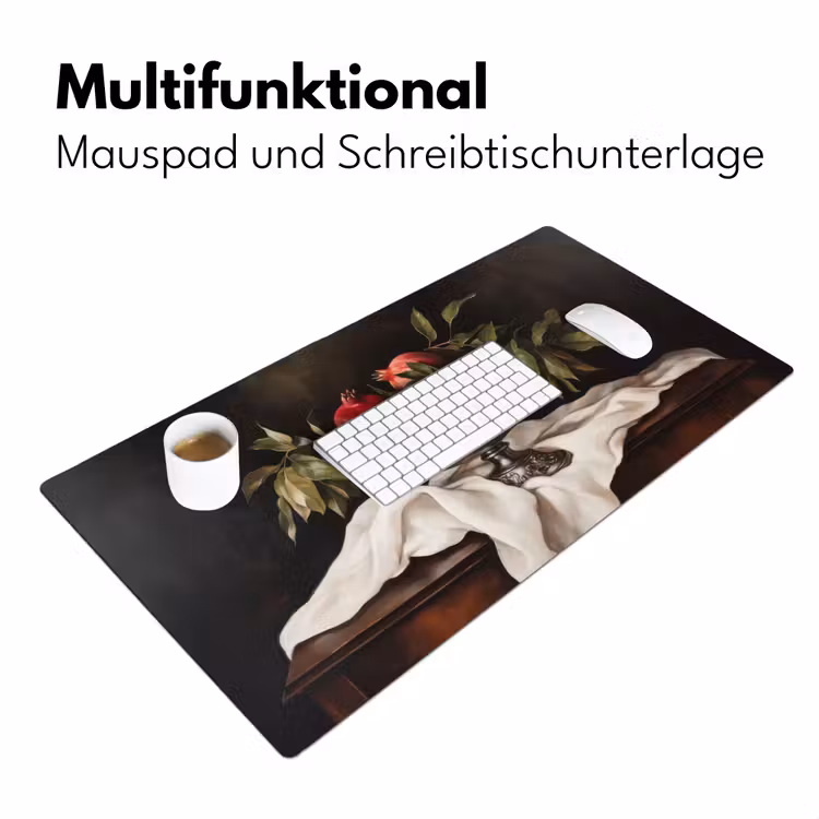 Granaatappels - Klassiek - Vintage Muismat XXL klein -ysfeer4_duits