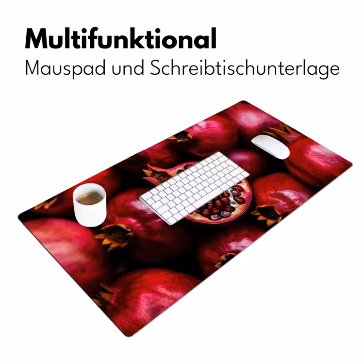 Granaatappel - Rood - Fruit Muismat XXL klein -ysfeer4_duits