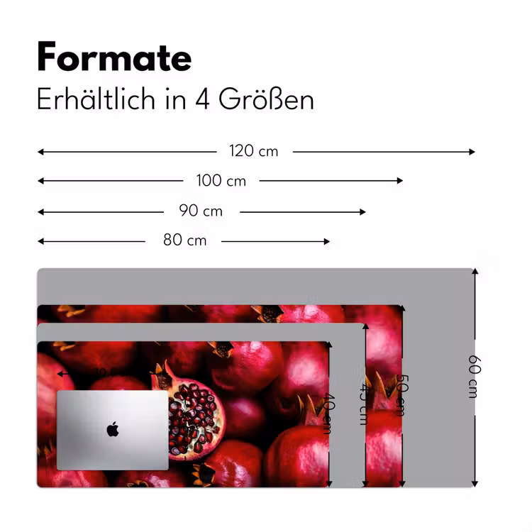 Granaatappel - Rood - Fruit Muismat XXL klein -ysfeer5_duits