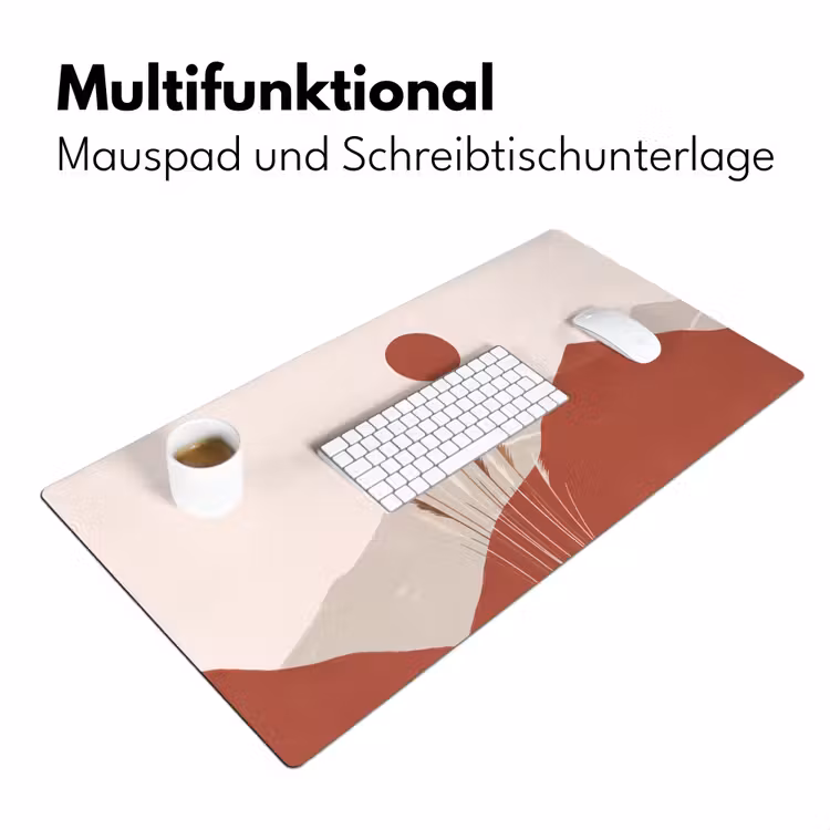 Gras - Landschap - Natuur - Abstract - Beige Muismat XXL klein -ysfeer4_duits