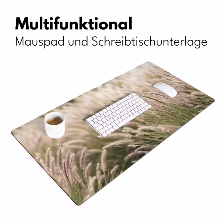 Gras - Close up - Groen Muismat XXL klein -ysfeer4_duits