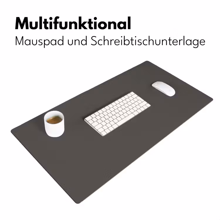 Grijs - Kleuren - Effen Muismat XXL klein -ysfeer4_duits