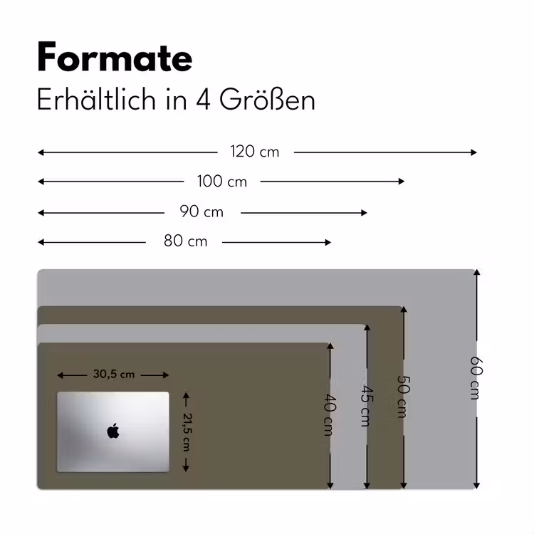 Grijs - Warm - Herfst Muismat XXL klein -ysfeer5_duits