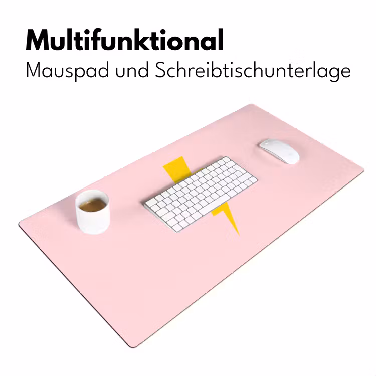 Grl pwr - Bliksem - Roze Muismat XXL klein -ysfeer4_duits